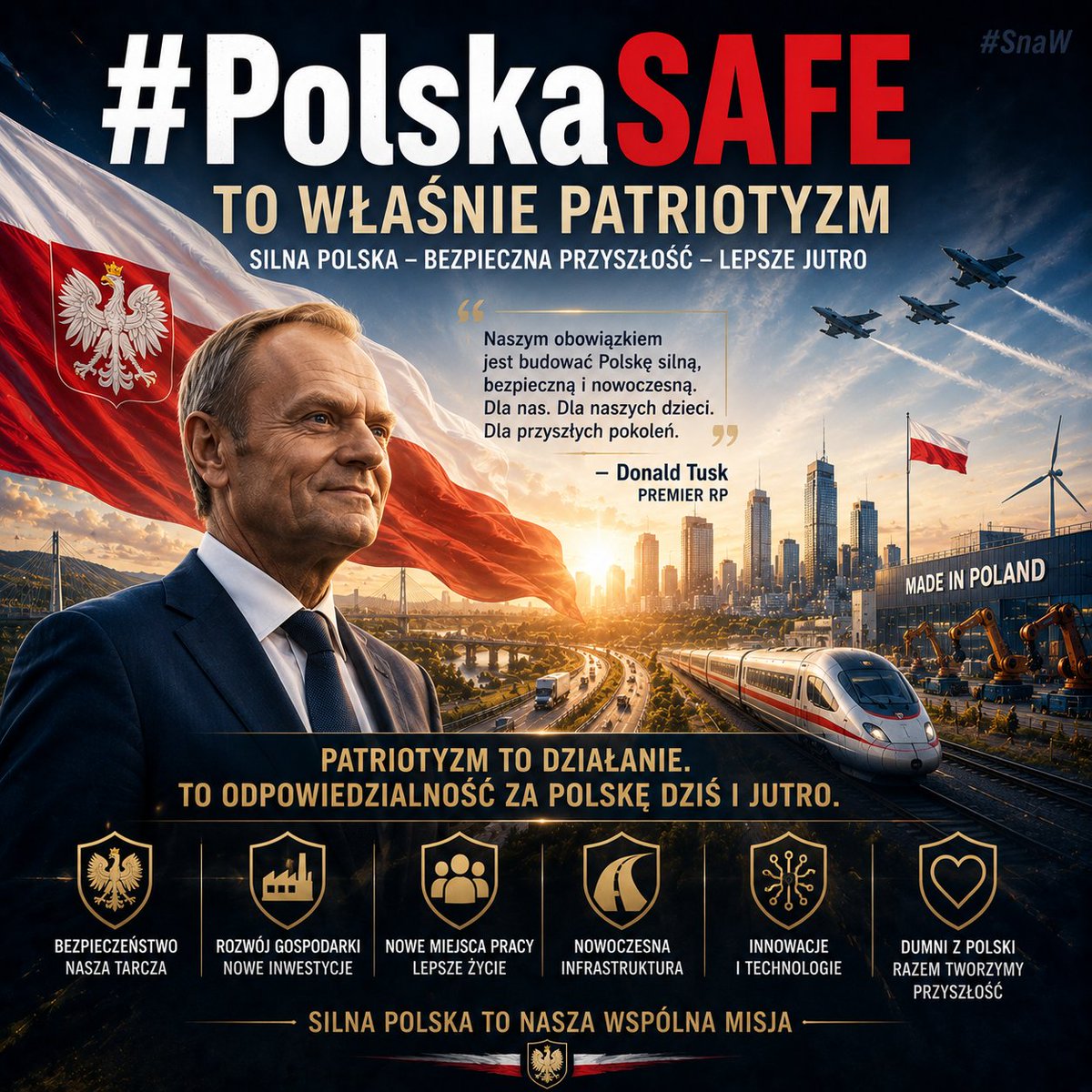 Europejka05's tweet photo. Róbta co chceta! Mówta co chceta!
A ja po prostu dziękuję @donaldtusk i jego Rządowi za #PolskaSAFE
Dziękuję mu za niezłomność i determinację w tworzeniu lepszej Polski i naszej lepszej przyszłości.
Dziękuję za siebie, za moje dzieci i za następne pokolenia.
Polska Tuska, to moja Polska! ✌️🇵🇱🇪🇺
#SnaW