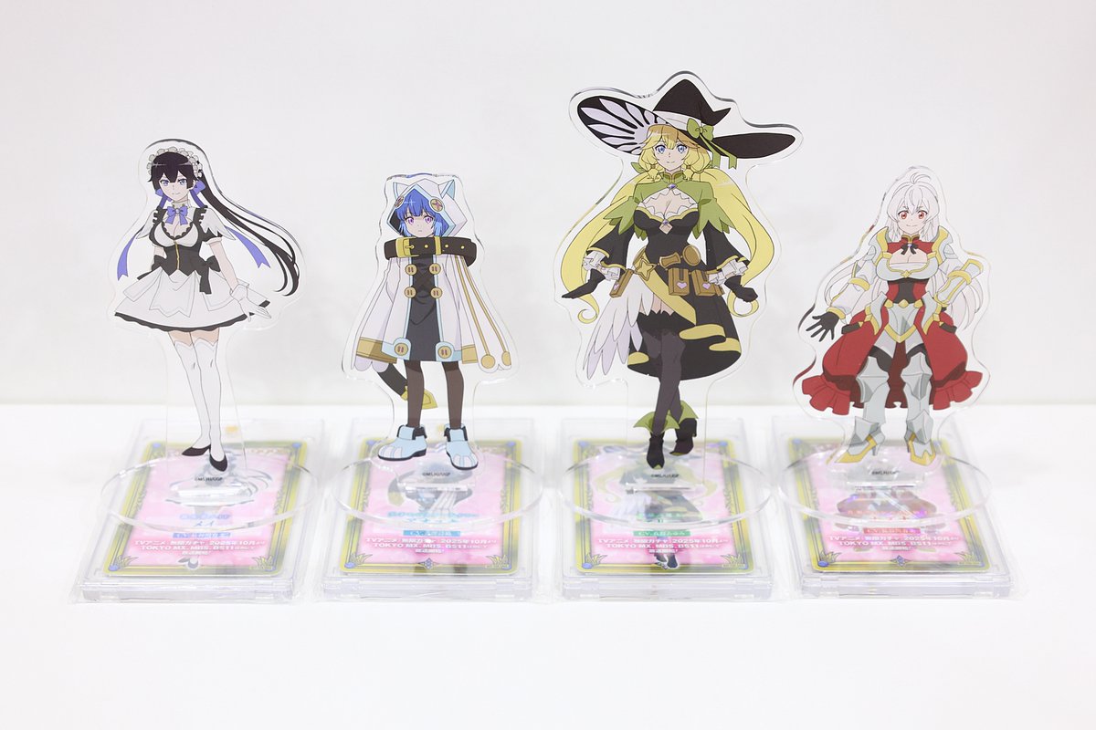 Maybe I'm biased because I did the English subs for the show (shameless plug), but I really like Mugen Gacha. (^.^') One of the coolest pieces of merch for this show is ironically not merch at all. They actually made replica gacha cards, but only as a means to promote the show.
