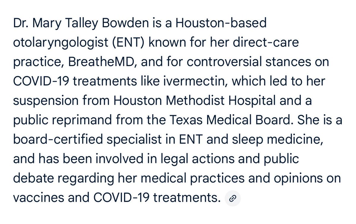 AuforGA's tweet photo. Yet between the two of us, only one had lost their hospital privileges and has been reprimanded by their state medical board.

Appreciate your engagement Dr. Bowden, have a great evening! https://t.co/eKrYCujAYL
