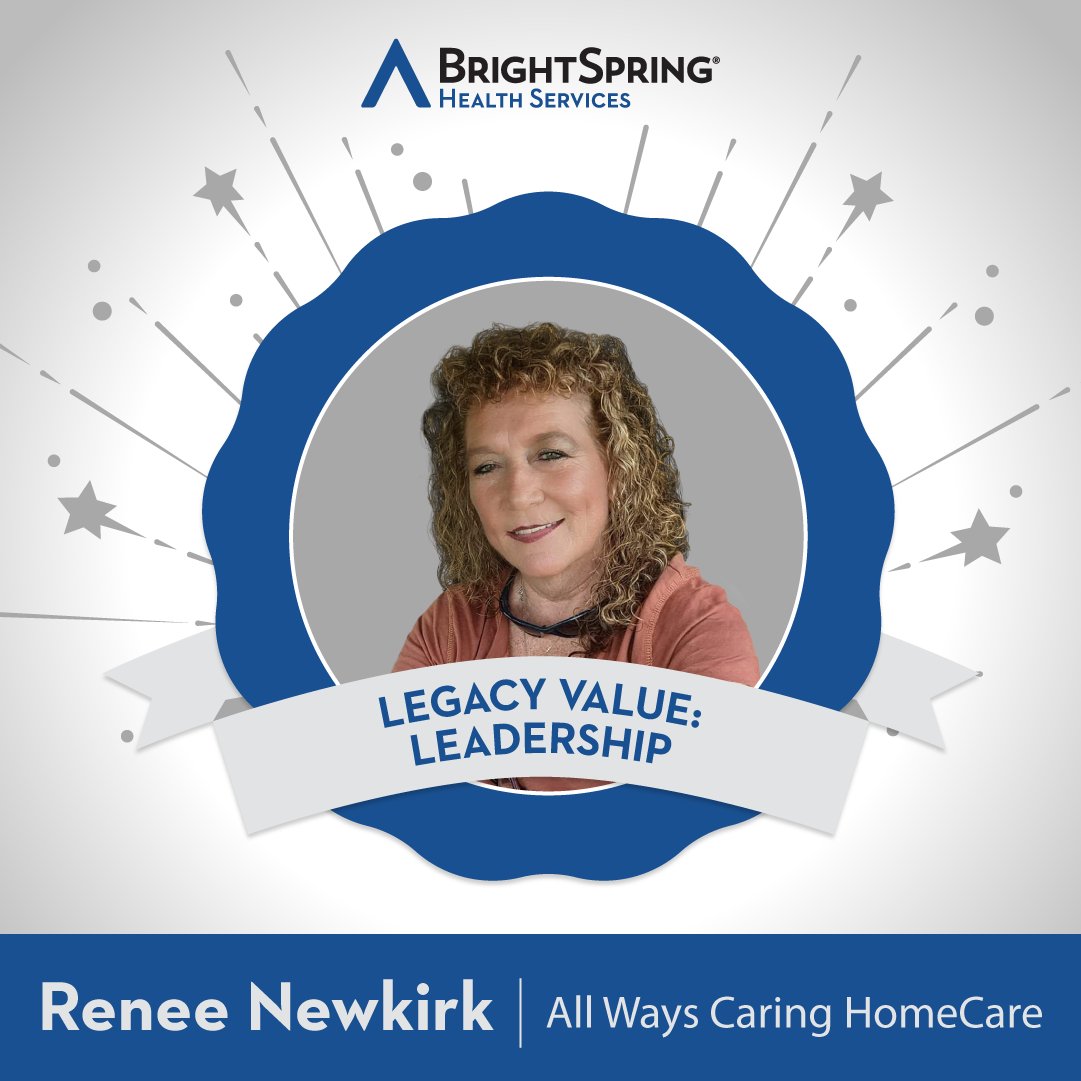 BrightSpringHS's tweet photo. Renee Newkirk has been with #AllWaysCaringHomeCare in Valdosta, GA for years — and she earned the @TheRealANCOR  DSP of the Year Award by doing what she does every day: showing up for the people she supports, no matter what.

When Renee noticed a gap in her client's foundational skills, she advocated for what he needed and committed herself to helping close it. When a devastating house fire upended her own life, she stayed in contact with families and kept her clients supported while rebuilding from nothing.

Her story is a powerful example of Working Smart and Doing Good. Read more in our latest "The Way We Lead" spotlight. https://t.co/UgA8zR6sMO
#WorkSmartDoGood #TeamBrightSpring