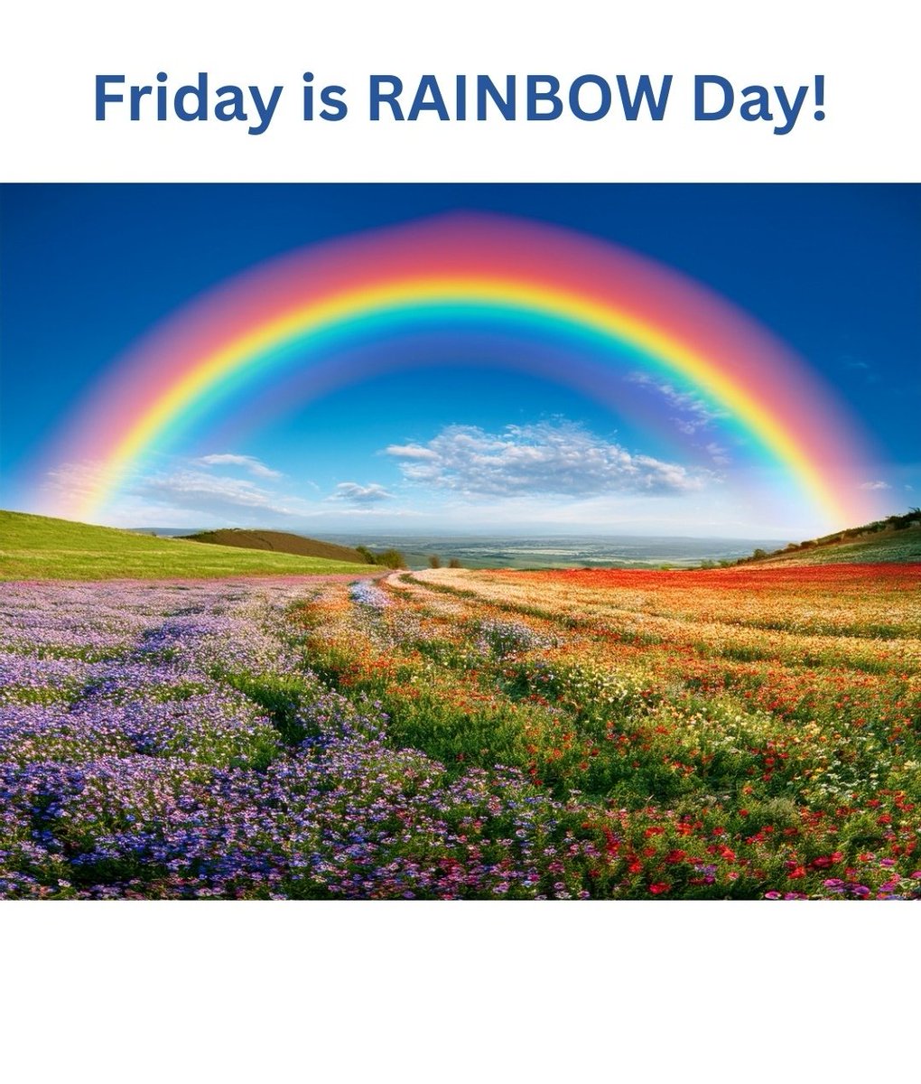 EVMSU46's tweet photo. Friday: R is for Rainbow day! https://t.co/dCVdW6ZavN