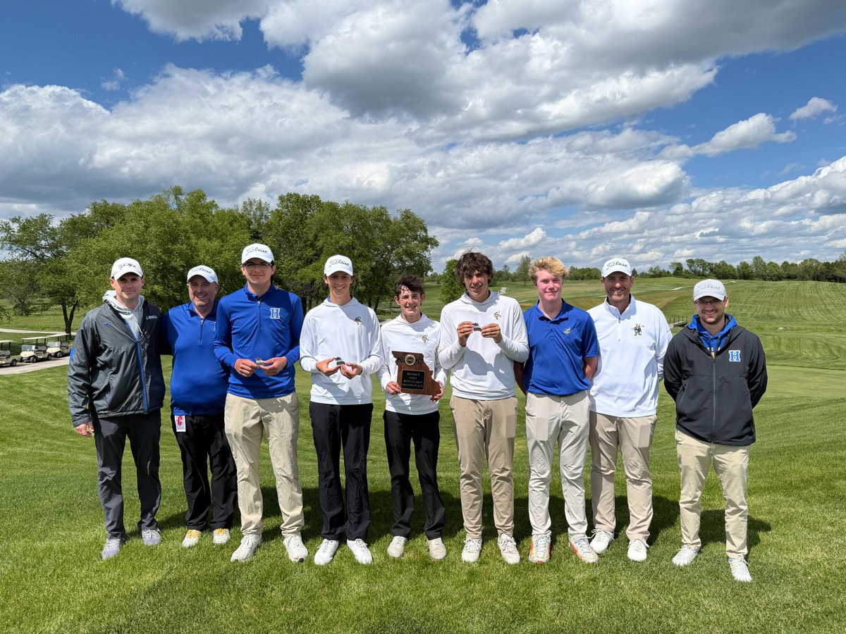 HowellGolf's tweet photo. Francis Howell Golf played in the MSHSAA Class 5 District 2 tournament at Tanglewood.

Our boys survived a tough field to shoot 302, earning 2nd place, &amp; qualifying as a team for the MSHSAA Class 5 State Championship!

We'll be competing at State in Columbia (May 18-19). https://t.co/aCSyvZDt9T