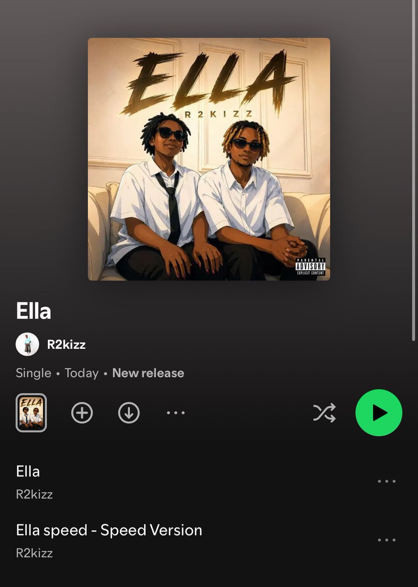 r2kizzmusic's tweet photo. FINALLY MY FIRST SINGLE OF THE YEAR 
ELLAY OUT NOW 

Prod by @BinguxTech 
Mix and mastered by @jimzsoundz 
Artwork by @Kamaldegreat1 

And special Thanks to everyone involve in making this happen 🙏

https://t.co/tFOIaCBwio https://t.co/QCf9EfPuqa