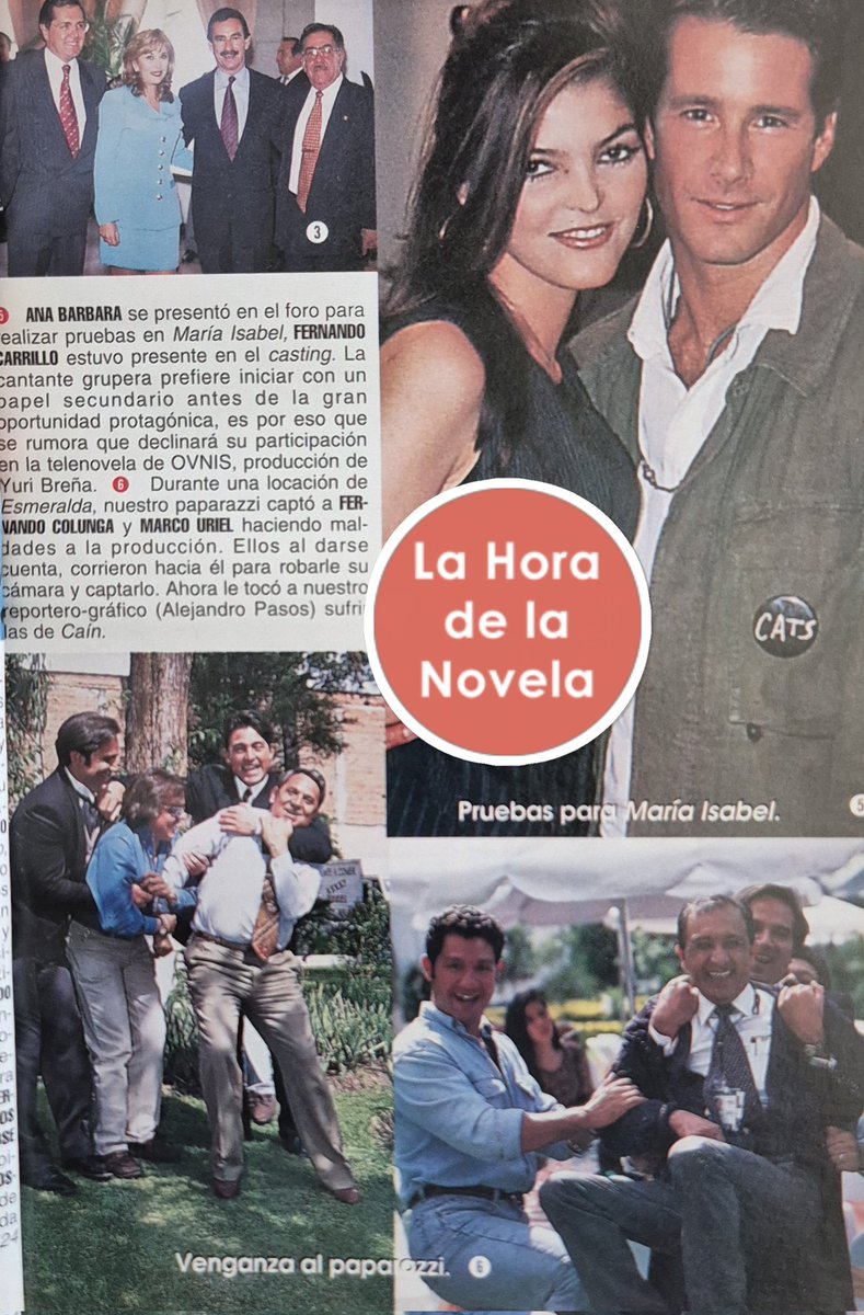 horadlanovela's tweet photo. 1997 #DanielaCastro #MarioCimarro #FernandoCarrillo #FernandoColunga #AnaBárbara 
Vía Teleguía 
Captura: https://t.co/7XMgBKpeji https://t.co/2C7kUCsD8x