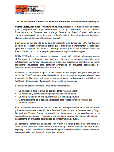 Operadora Portuaria Centroamericana tweet media
