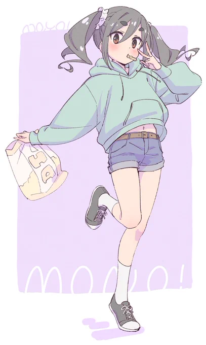 右手は下に伸ばし、左手は顔付近でピースを描きがちなじがてさんですおはようございます