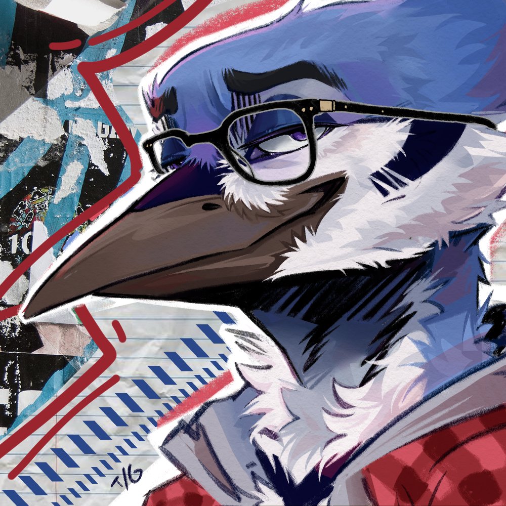 *bird with glasses in your area*