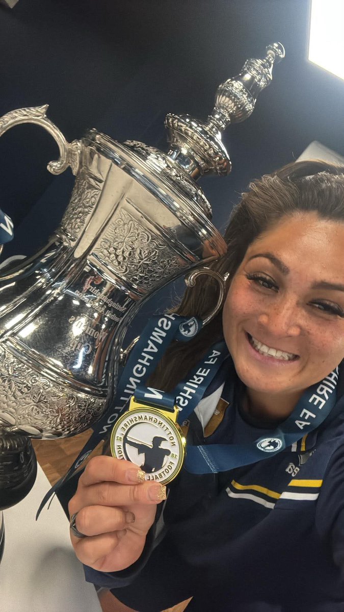 MonBowley's tweet photo. @MTFCLadies what a night couldn’t be more prouder of this team, done the double baby! 💛💙🏆💪🏼 https://t.co/nOaCcBhHkM