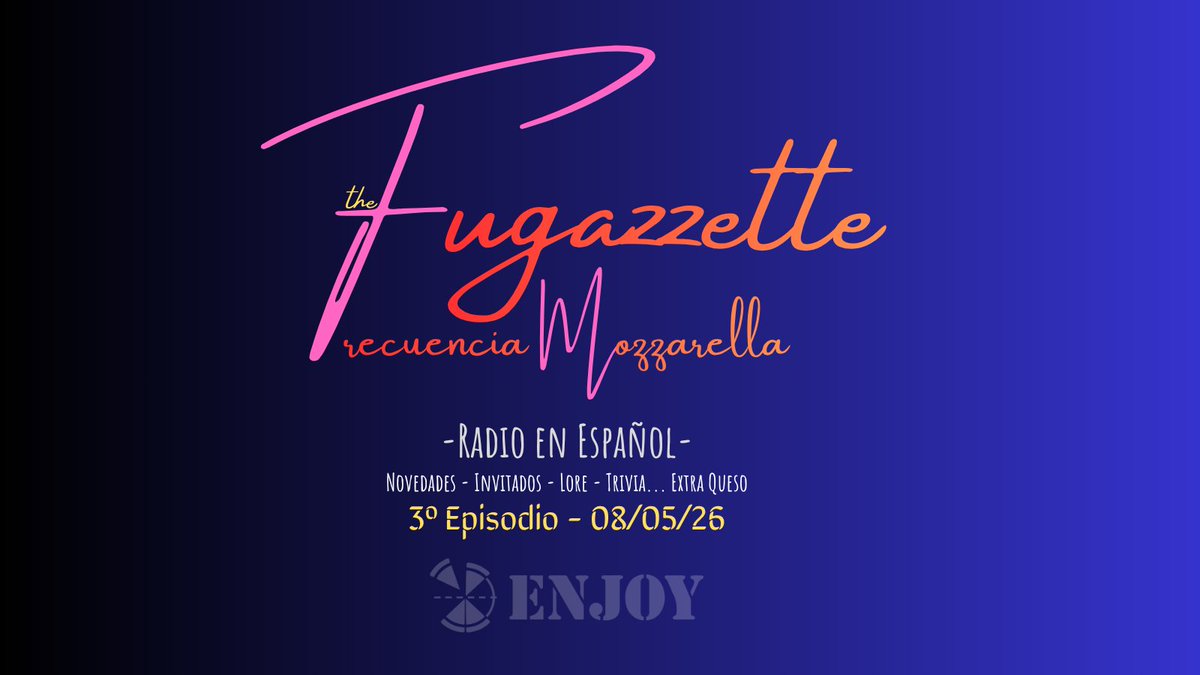 Enjoy_pizzas's tweet photo. 📡Atención comunidad hispana!
📻3º episodio de Frecuencia Mozzarella en nuestro servidor de discord - 08/05/26 - 19 UTC.
#TheFugazzette
#ValanniaGame
#TheStopYouMust