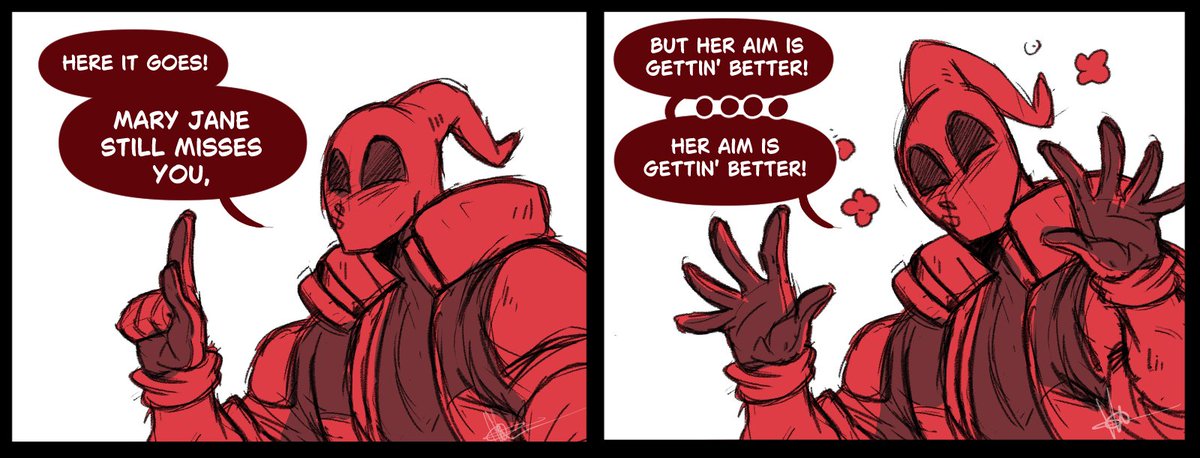 halhalhalu22's tweet photo. 😑The obvious third wheel😑

Another fun comic ☺️

#marvelrivals #marvel #spiderman #blackcat #deadpool #funny #comics https://t.co/iQOSvTi5lE