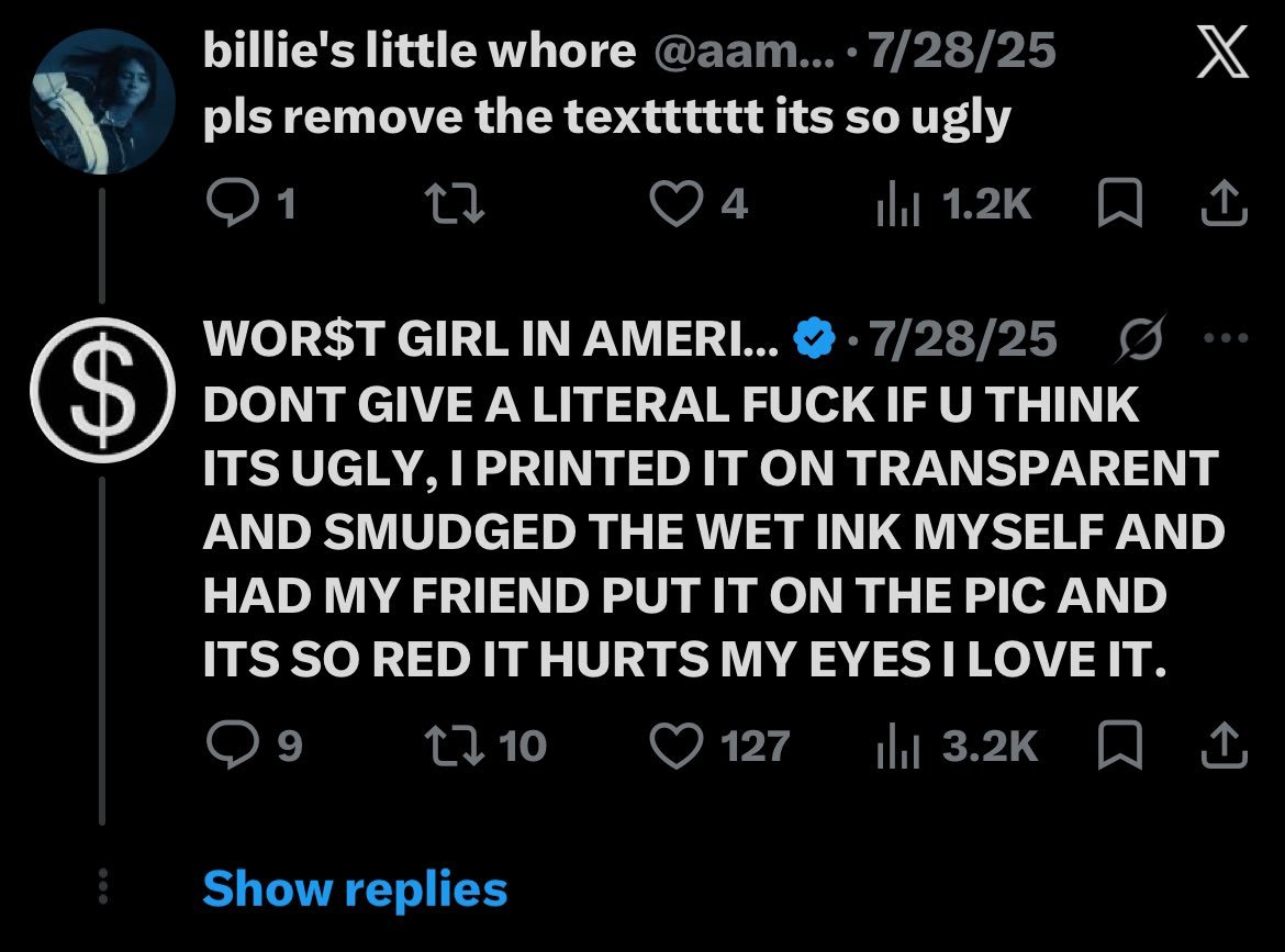 I love you Slayyyter, please never change