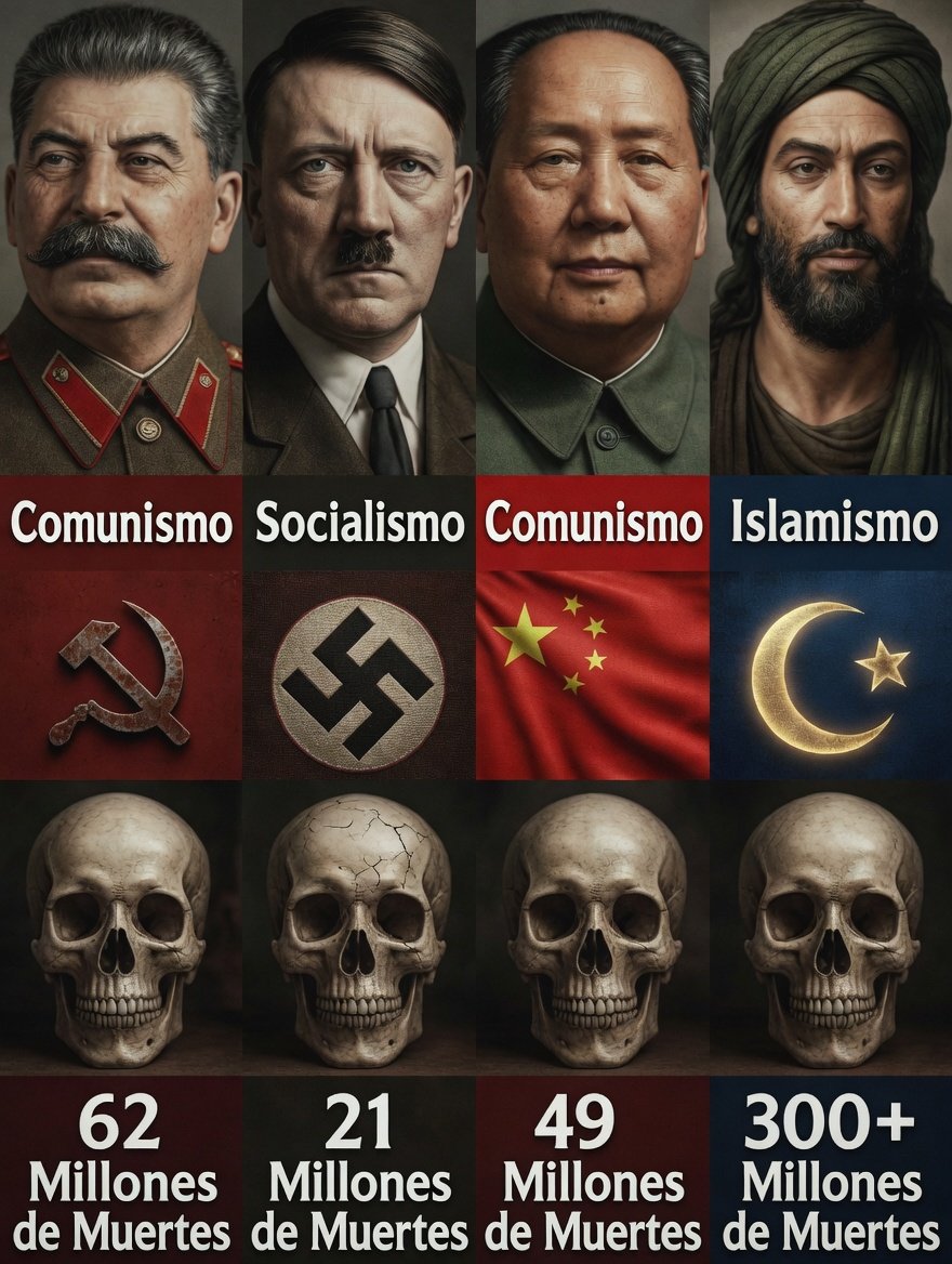 La verdad duele, ¿no?
Responde con honestidad:
¿Cuál es la ideología más mortal según tú?
¿Y por qué aún hay gente que la defiende?
Etiqueta a ese amigo “intelectual” que sigue justificando estas barbaridades 👇.
#VLLC
#CubaEstadoFallido 
#HistoriaReal #MuertesPorIdeologia