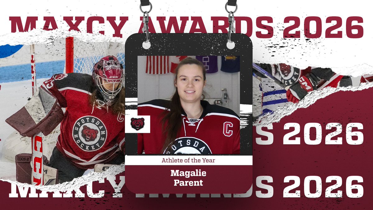 PotsdamBears's tweet photo. Congratulations to @potsdamwhockey captain Magalie Parent &amp; @potsdammlax captain Drew Costello for being named Bears Athletes of the Year. https://t.co/HKNCgGqGF9