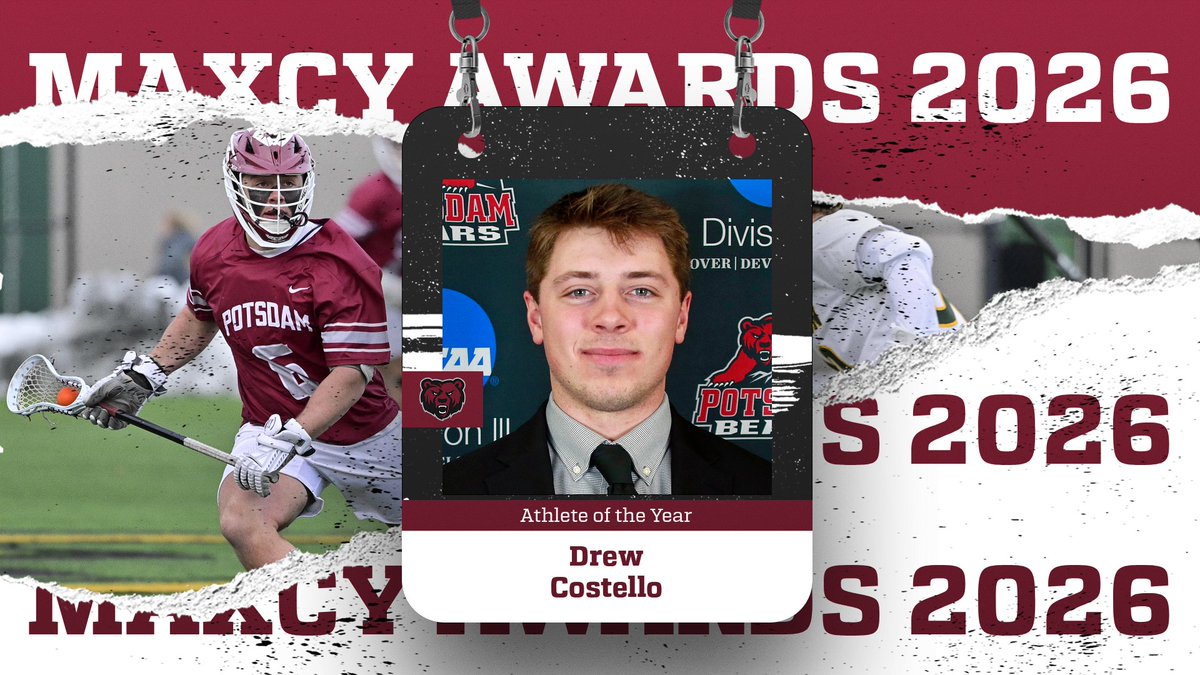 PotsdamBears's tweet photo. Congratulations to @potsdamwhockey captain Magalie Parent &amp; @potsdammlax captain Drew Costello for being named Bears Athletes of the Year. https://t.co/HKNCgGqGF9