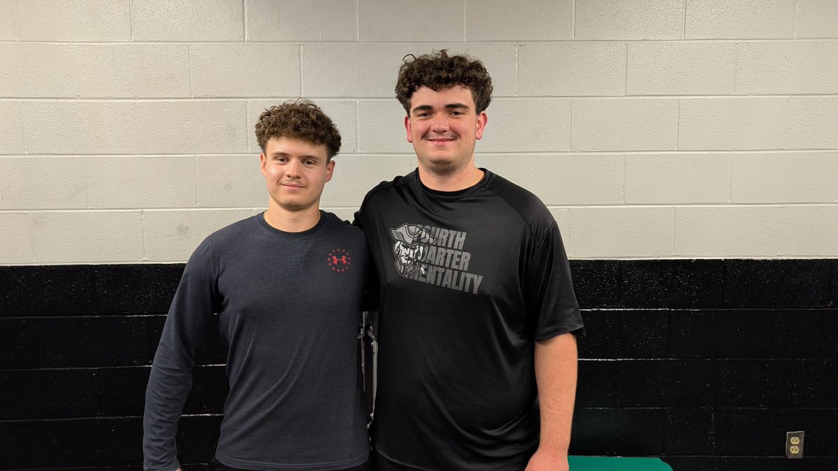 CoachDindl's tweet photo. Congratulations to '27 WR/LB @john_cerny4 and '28 OL/DL @ChrisRizer74 for being chosen as the Workers of the Week in the weight room for the week of 5/4. 💪🏋️#AGfootball #LetEmKnow https://t.co/f8gtaKiA2H