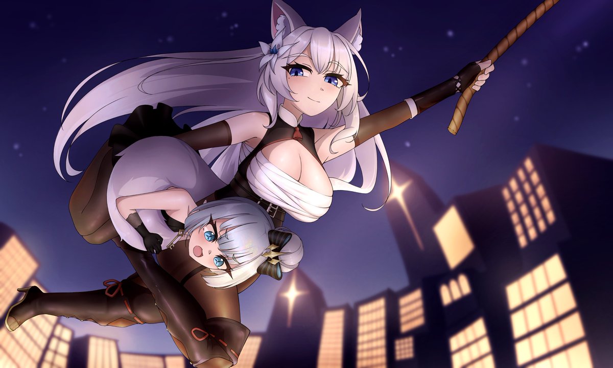NivvyStation's tweet photo. Otoha and Tyrant's Daring Escape
#PhilaeFeast #StellaSora https://t.co/DrzAMIyulM