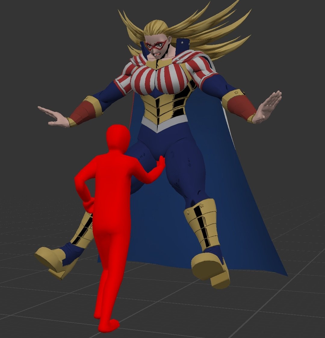 Julie3D's tweet photo. Star And Stripe Ryona Part 1: Red hitting Star and Stripe's crotch (Star and Stripe Cuntbusting) https://t.co/3sNLbPVA08