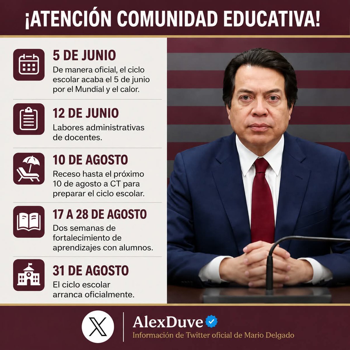 Zenvilla1's tweet photo. Lo más ilógico del mundo, mover el calendario escolar de esa manera dicen que por el calor pero sonora en agosto está horrible el calor 🥵 mejor hubieran dicho se hace por el mundial ya tenemos boletos los altos mandos.
#calendarioescolar #México #Educación https://t.co/P338ryDKCT