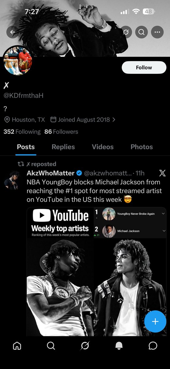Glaxur's tweet photo. @KDfrmthaH @ItzBasin @RollingLoud @kencarson ….like cmon bro🏳️‍🌈 https://t.co/bz01suxso4