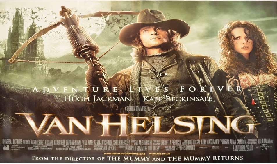 May 7 2004 VAN HELSING OPENS. Dir. Stephen Sommers. Handsomely mounted but souless, CGI heavy homage of sorts to the Dracula, Wolfman, Mummy classics of the 1930s with Hugh Jackman in full Indiana Jones mode as the titular monster hunter sent to 1887 Transylvania to kill Dracula.