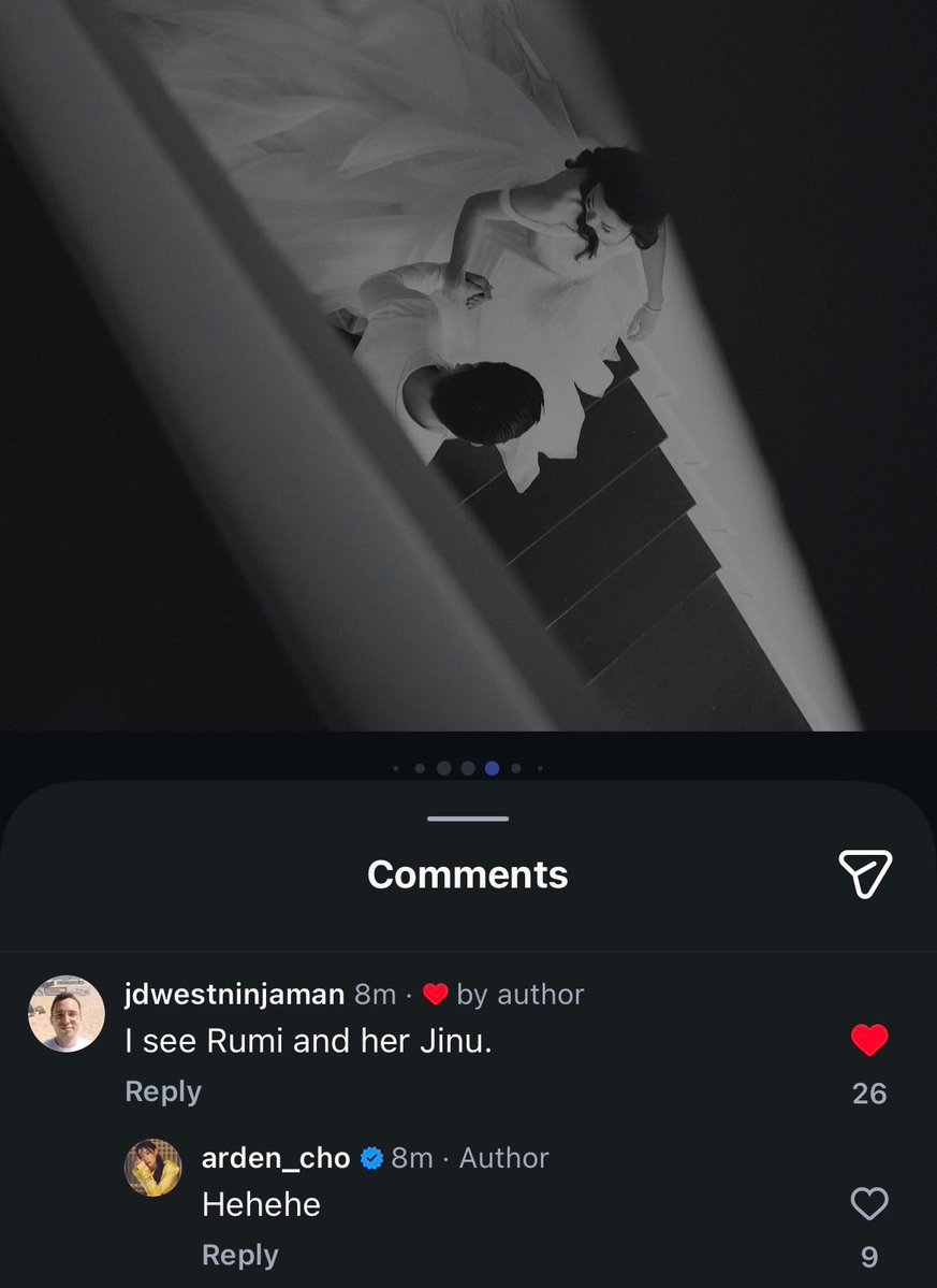 Arden once again being the number 1 rujinu shipper 💙💜. Congrats to her!!!