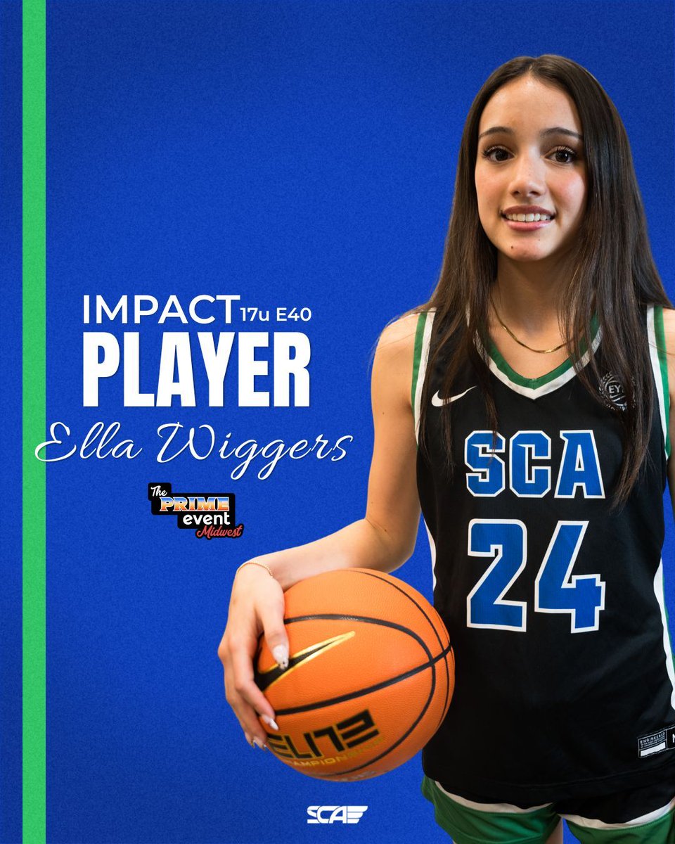 SCA_OH's tweet photo. Impact Player of the Weekend | 17U E40 🔥 

Ella Wiggers had max effort every play. Hustle, 50/50 wins, elite defense, and big-time energy. Made everyone better 💯 

#SCAFam #EliteMindset #NikeFam #2026E40 #RoadtoChi #JustDoIt #sisterhood https://t.co/wVkHs0RerY