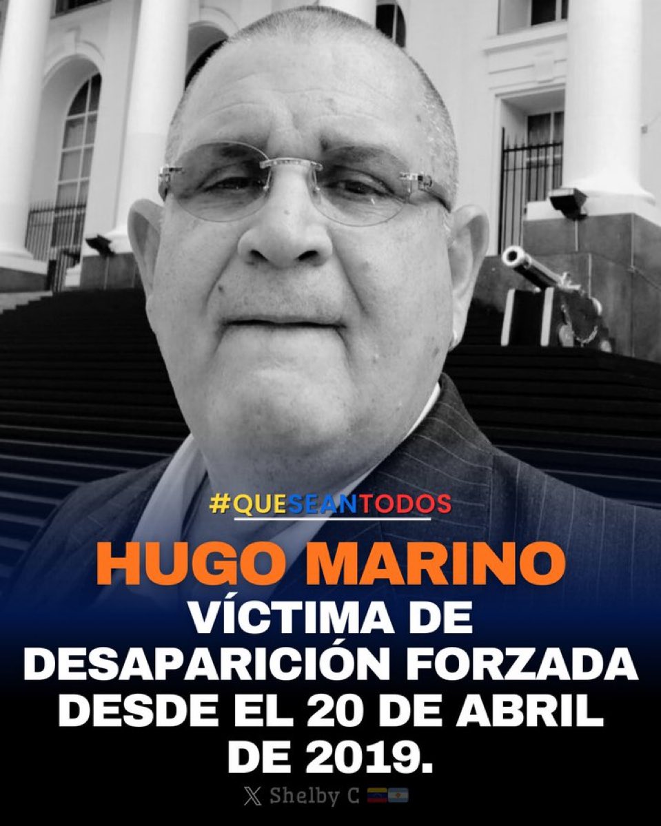 Recordemos a Hugo Mariño, víctima de desaparición forzada desde el año 2019. El régimen lo secuestró y, desde entonces, no se sabe nada de él. Su familia lo ha buscado durante años sin obtener respuesta por parte del régimen.