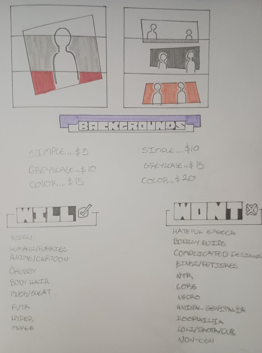 SlowArts_'s tweet photo. Made a newer Commission Sheet with color in the mix! Feel free to DM if you're feeling interested! https://t.co/DRwbyQpTeQ