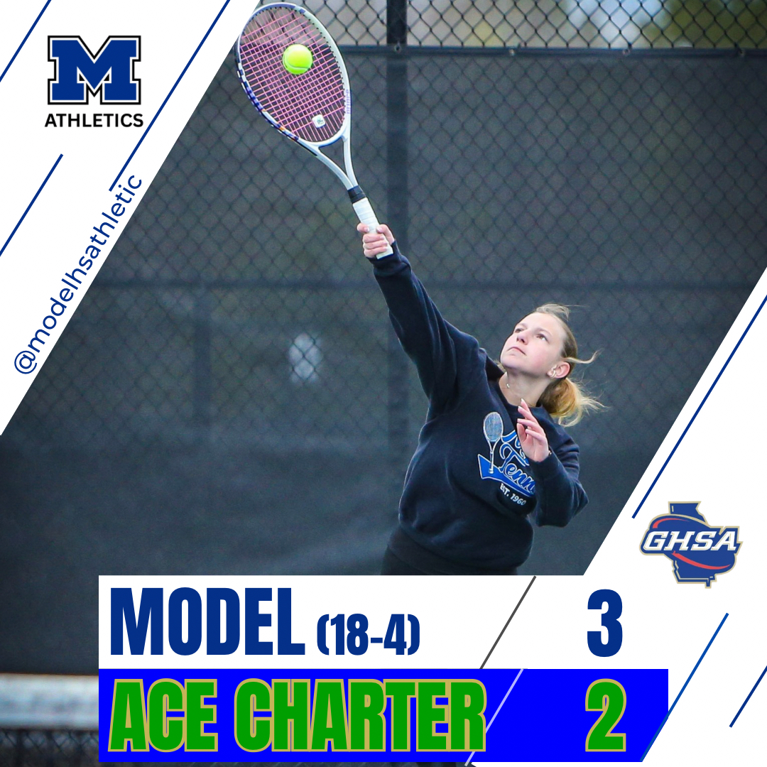 ModelHSAthletic's tweet photo. Girls tennis gets a big win tonight to advance to the GHSA State Championship. https://t.co/EOkMsCr3tC