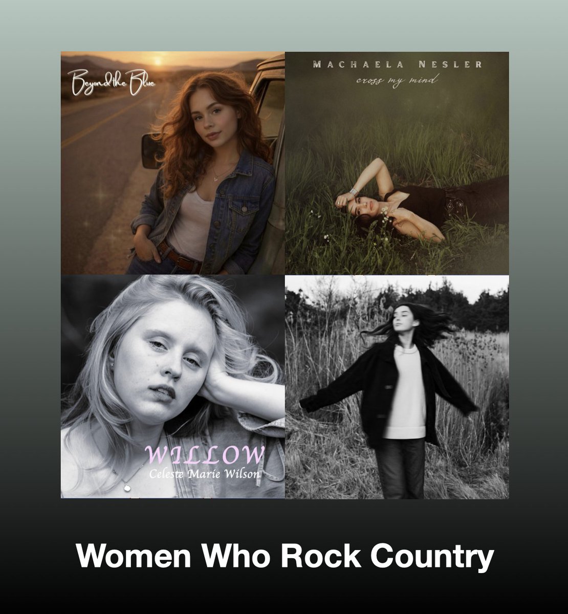 ScottKash88's tweet photo. New Music on the NEW #WomenWhoRockCountry playlist Vol.287 this week’s best #newcountrymusic releases

@alyssamfarris Beyond The Blue
#MachaelaNesler Cross My Mind
@WilsonMusi10187 Willow
#LilyFitts Mess of Me
+MORE

#Spotify
https://t.co/VZiCtO3Ofs

#NewMusic2026 #CountryMusic https://t.co/o1VZ7TtYgY