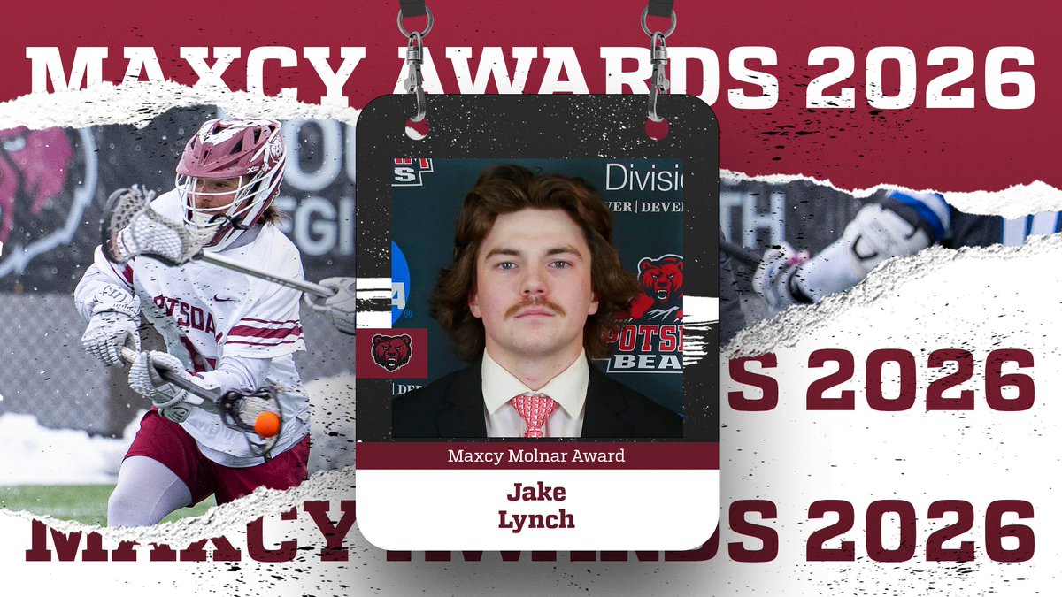 PotsdamBears's tweet photo. Congratulations to the 2026 Maxcy Molnar Award winners @potsdamwbb captain Sara Richards &amp; @potsdammlax captain Jake Lynch. https://t.co/82tAPjRXVY