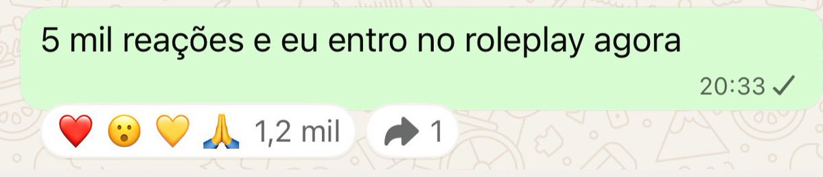 nunca falei tão sério lá no grupo do zap