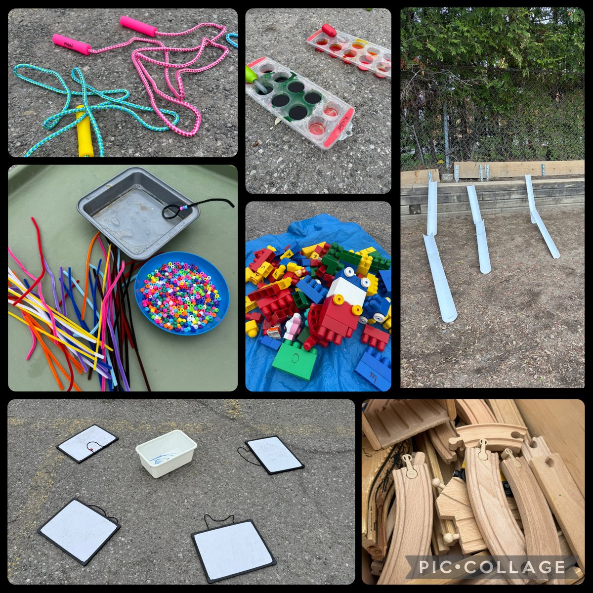 MsLisa4321's tweet photo. Outdoor learning was full of inquiry and ingenuity this week! 🌿 The Kinders explored gravity with golf ball marble runs, practiced literacy with "build-a-flower" games, and engineered their own bubble wands. 🫧✨

#ocsbKinder #ocsbOutdoors #ocsbLiteracy #ocsbPlay https://t.co/01qlgh6WXf