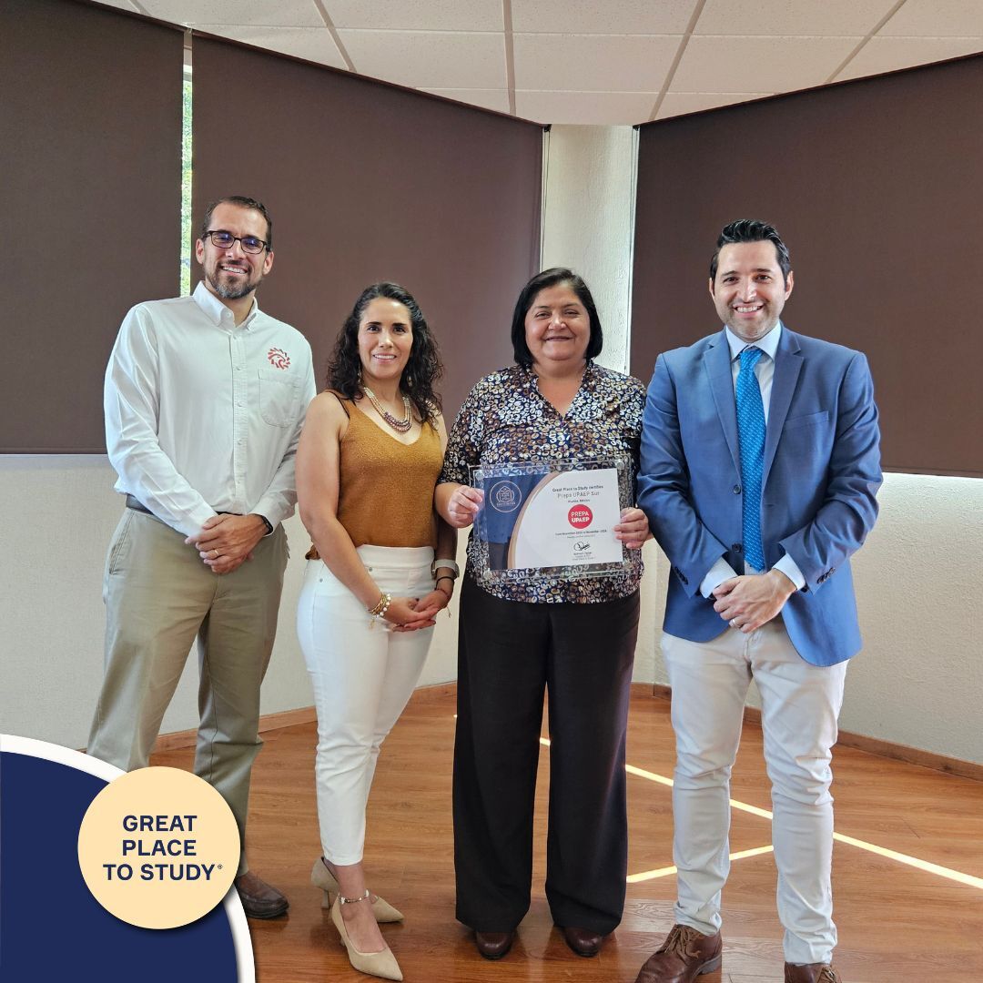 PrepasUPAEP's tweet photo. Aprender, crecer y disfrutar la etapa de prepa también hace la diferencia. ❤️🦅
Nuestras 10 Prepas UPAEP forman parte de una comunidad certificada por Great Place to Study. 🙌✨
Gracias a alumnos, familias y colaboradores por hacerlo posible. https://t.co/5FM57WR2Gh