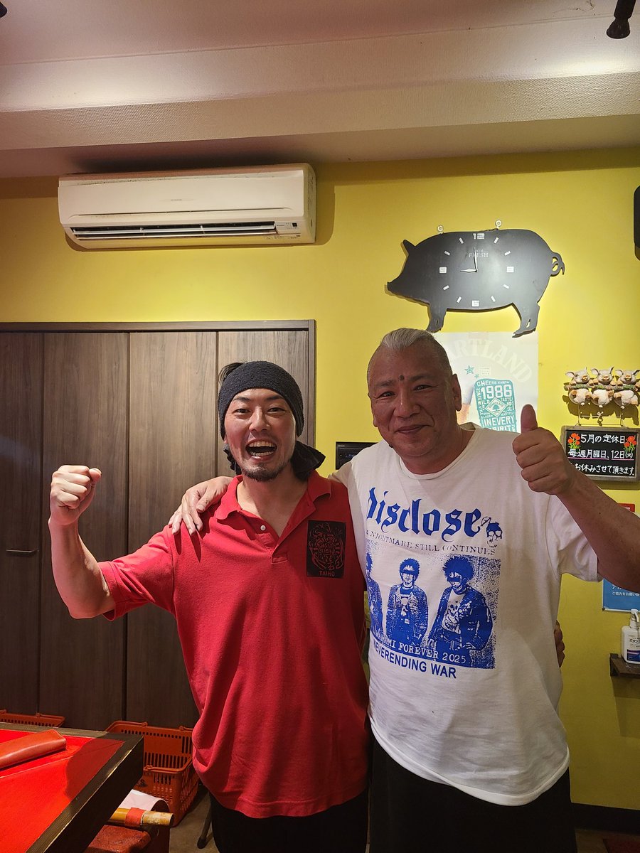 NoiseSpeed's tweet photo. I met Hiroshi (MASSCOLLAPSE) for the first time in eight years!!

I was glad to see he was doing well!! https://t.co/f389rNkRlU
