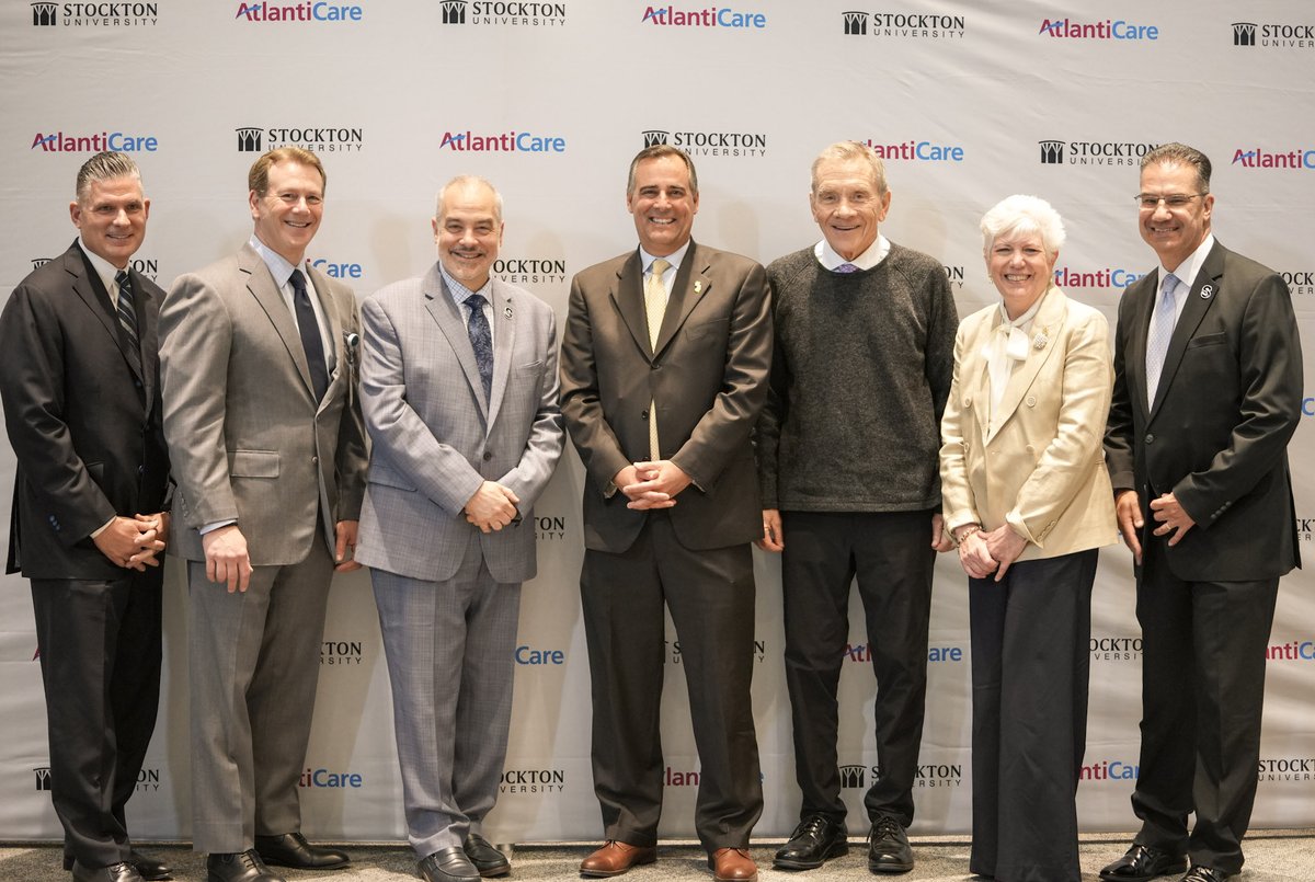 AtlantiCareNJ's tweet photo. Another powerful step forward for @AtlantiCare, Atlantic City and South Jersey. This afternoon, we signed an agreement to create the @Stockton-AtlantiCare College of Community Health in Atlantic City. This partnership is a commitment to workforce development and to our community. https://t.co/eEUoOOZ0vN