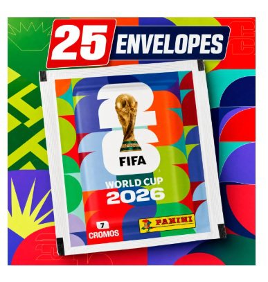 OfertasAdrena's tweet image. **25 Envelopes De Figurinhas Copa Do Mundo 2026 Panini Pack por R$155,00 (R$ 6,22 p/ unidade)**

🎟️Com cupom `RECEBIDOSPAGO` e pagando no PIX! 

Compre aqui: meli.la/1dnnXCP

*anúncio