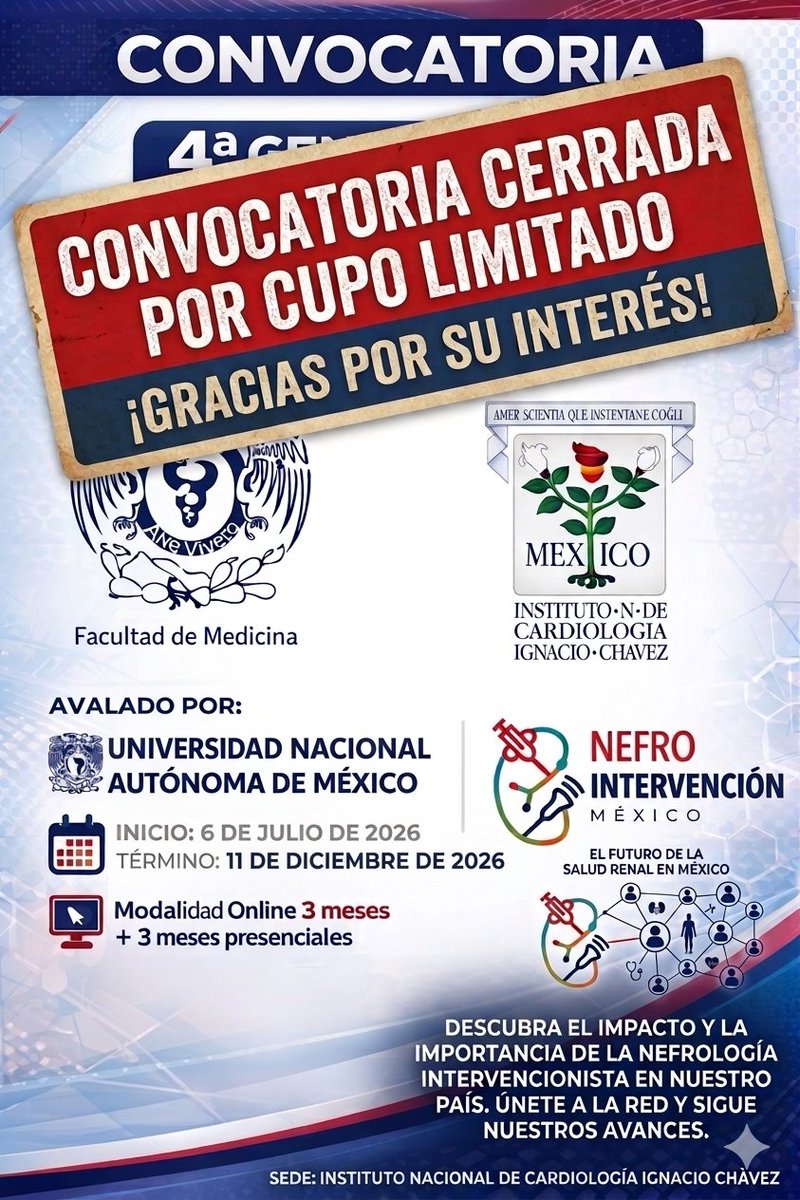 Nefrología Intervencionista - México tweet media