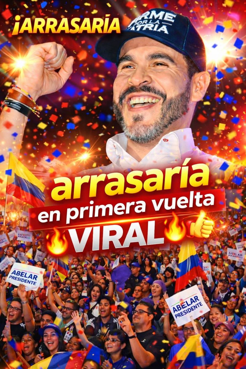 Se dispara a nivel nacional la campaña de <a href="/ABDELAESPRIELLA/">Abelardo De La Espriella</a> . FERVOR DEL PUEBLO GRITA <a href="/ABDELAESPRIELLA/">Abelardo De La Espriella</a> PRESIDENTE en primera vuelta.
