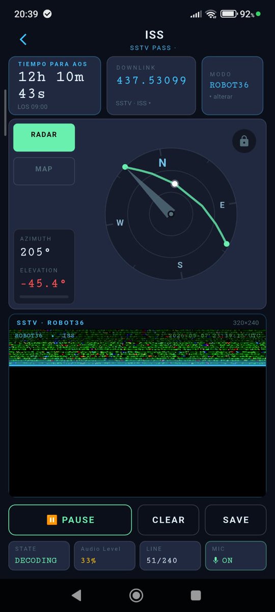 LU3HAU's tweet photo. Nueva app Integra Tracking y Decoder todo en un Solo Lugar para trabajar Satélites SSTV, Galería, registro de Qso y Más, Muy Completa y Fácil de Usar KEPLERPASS de PU7SDE. 

https://t.co/8qTqSdYCIv

#KEPLERPASS #Tracking #SSTV #Decoder https://t.co/AjNEPJlQOA