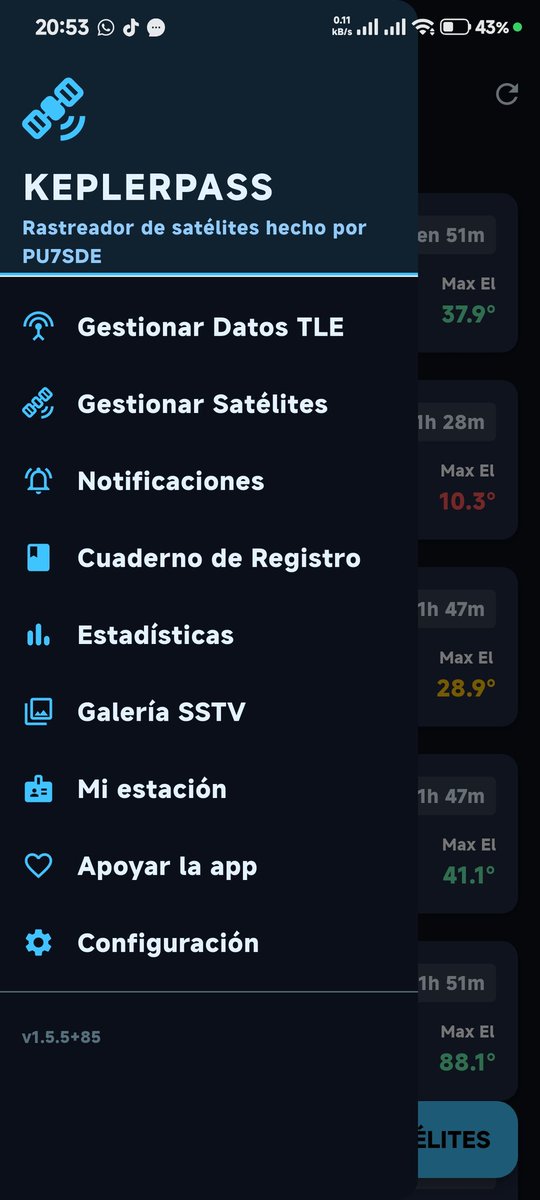 LU3HAU's tweet photo. Nueva app Integra Tracking y Decoder todo en un Solo Lugar para trabajar Satélites SSTV, Galería, registro de Qso y Más, Muy Completa y Fácil de Usar KEPLERPASS de PU7SDE. 

https://t.co/8qTqSdYCIv

#KEPLERPASS #Tracking #SSTV #Decoder https://t.co/AjNEPJlQOA