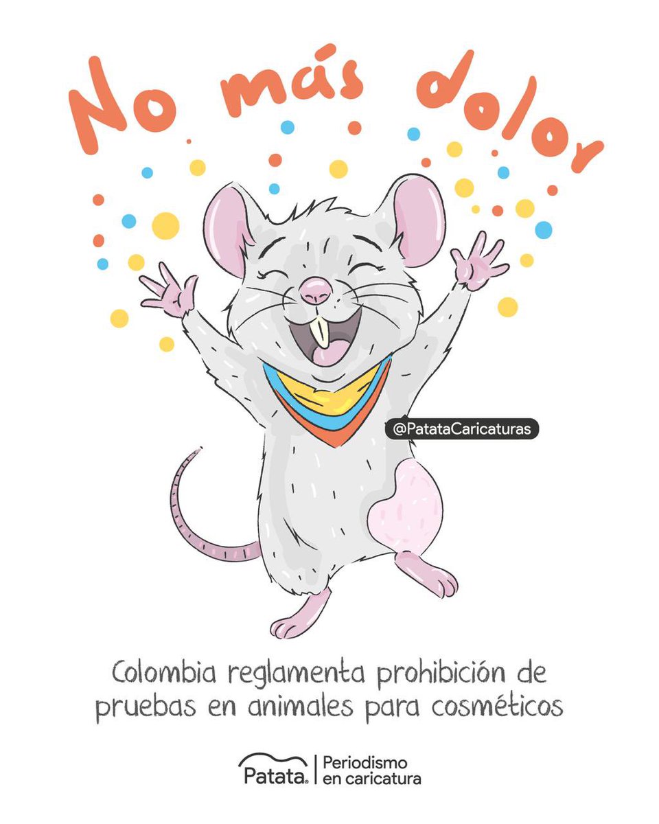 🇨🇴🐁 Colombia reglamenta contra las pruebas cosméticas en animales. 
🧵