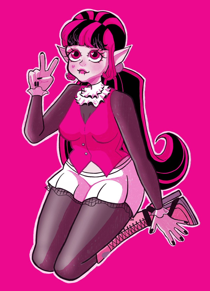_luncheon_'s tweet photo. Draculaura 🧛‍♀️
#monsterhigh
 #draculaura 
#fanart 
#digtalart https://t.co/ZwIwVysSBb