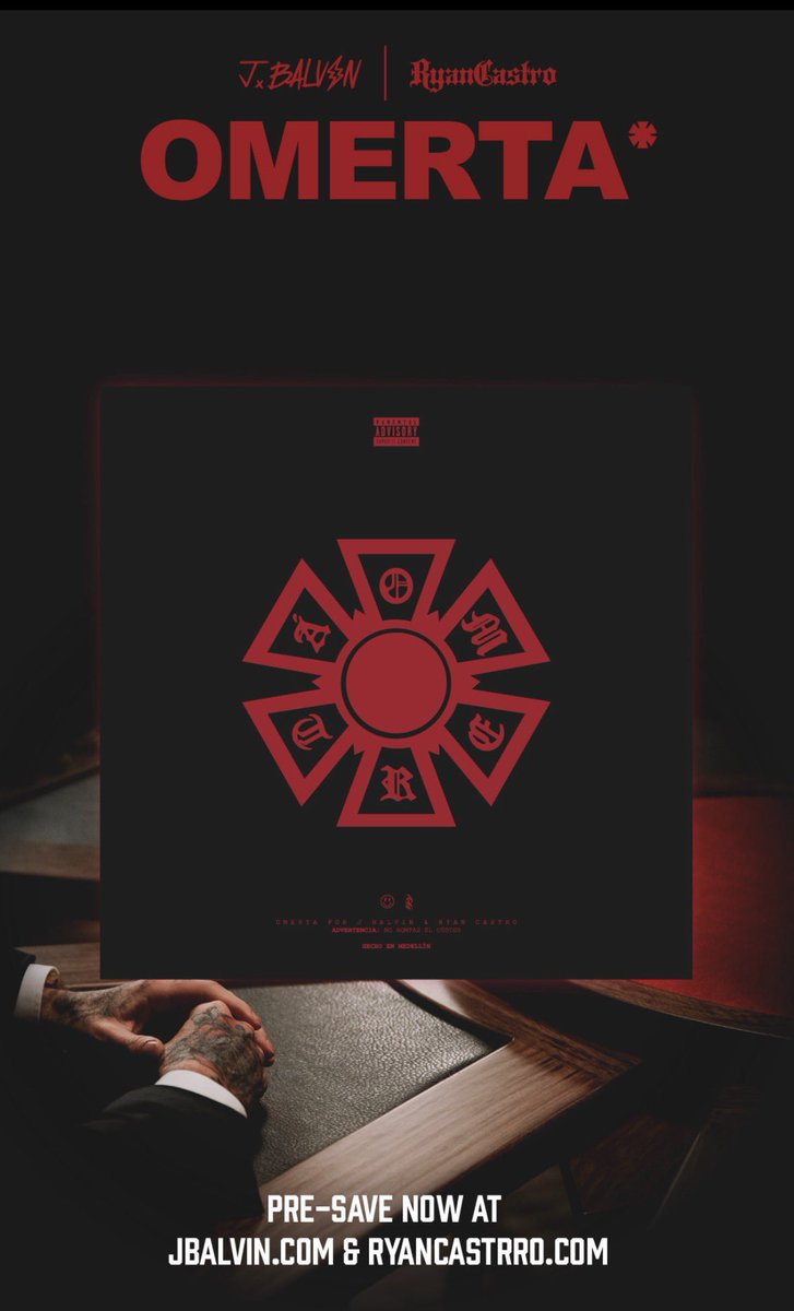 AwooMedallo's tweet photo. El álbum colaborativo OMERTA de J Balvin y Ryan Castro ya disponible en todas las plataformas digitales. 

OMERTA GANG 🇨🇴 https://t.co/3iPNSRgPQZ