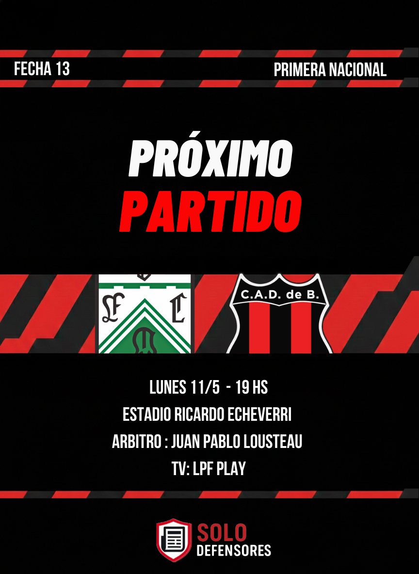 Arrancando la semana en Little Horse 🐎.

El Dragón enfrenta a Ferro en busca de recuperarse y volver a sumar de a tres fuera de casa. #VamosDefe

#SoloDefensores 🔴⚫️🔴