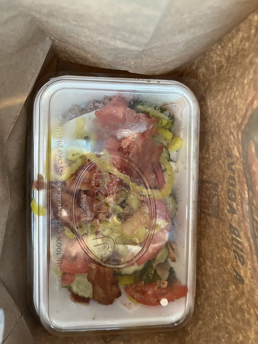 PetersResse's tweet photo. @jerseymikes was just in your Jackson twp store and was charged $2.50 for gluten free bread and the portion of the bowl is half the size and charged more for it. The gluten free bread that my husband was charged for he doesn’t eat and it wasn’t given to us. Here is a picture. https://t.co/ADLPrDDOmf