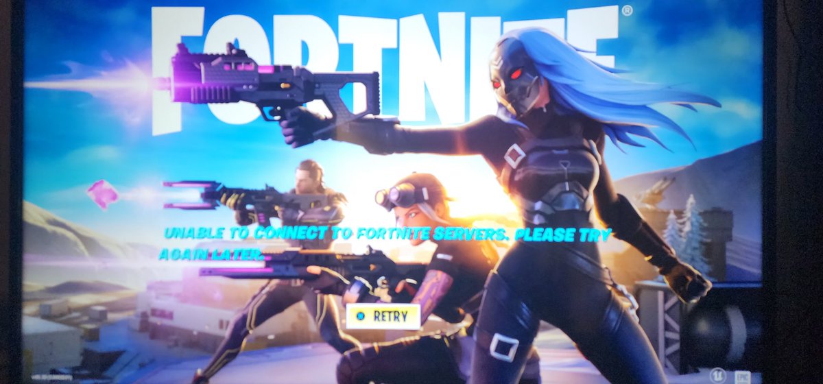 LiquefiedVision's tweet photo. @FortniteStatus This seems like a DDOS attack. It took me nearly 5 minutes just to get this https://t.co/ZFK4uKHdeB