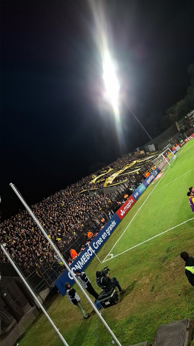 Peñarol quedó prácticamente eliminado en la fase de grupos de la Copa Libertadores, pero lo de la hinchada esta noche fue descomunal. Tengo que ir al Campeón del Siglo sí o sí en el corto plazo.