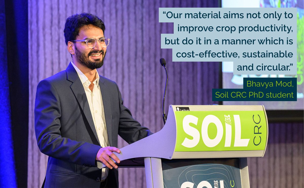 SoilCRC's tweet photo. Bhavya Mod’s Soil CRC PhD aimed to deliver a sustainable solution for the soil challenges faced by sugarcane growers in North Queensland. Find out how he transformed sugarcane green waste into a sustainable fertiliser product to improve crop productivity: https://t.co/5XgWF0sXhb https://t.co/BeNlryyxxJ