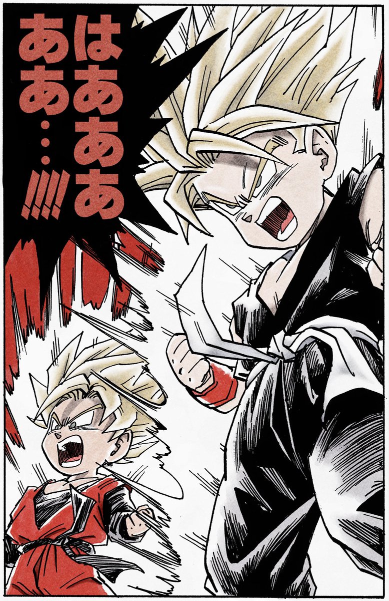 MRedifire's tweet photo. @AidenYRev It’s entirely possible to give it a better look with just a little bit of texture too. The official colored manga was just a quick job https://t.co/ZAjr9hetZY